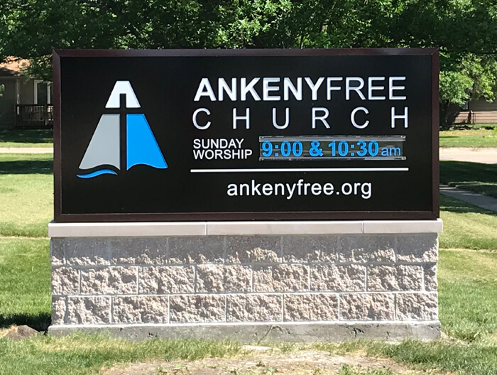 Ankeny Free Church Monument